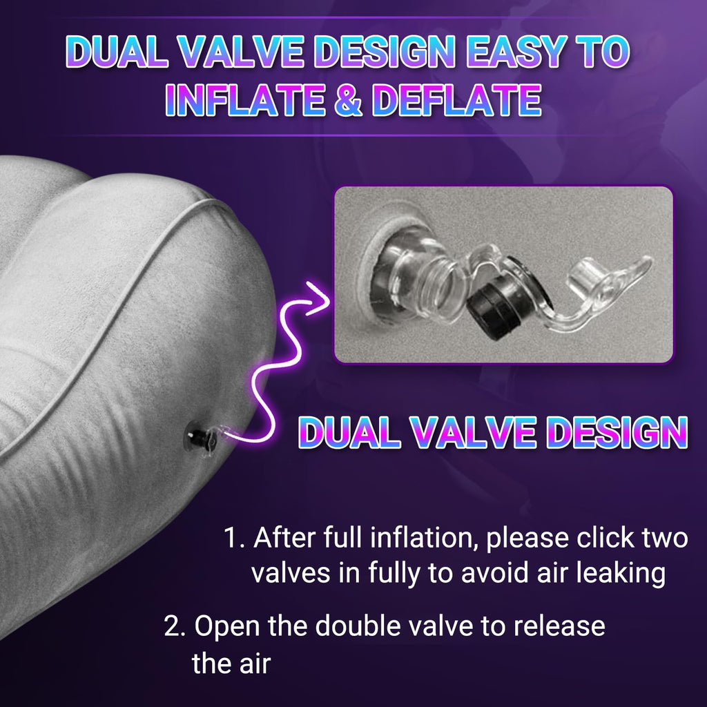 Gunwai Sex Pillow Couples Sex Toys, Sex Furniture for Bedroom Inflatable Lounge Sex Chair, Sex Wedge Sex Sofa Bedroom, Velvety A
