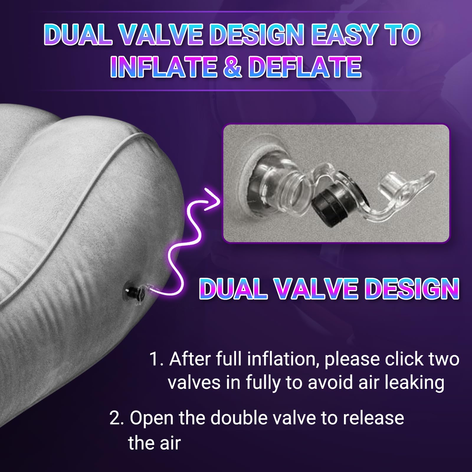 Gunwai Sex Pillow Couples Sex Toys, Sex Furniture for Bedroom Inflatable Lounge Sex Chair, Sex Wedge Sex Sofa Bedroom, Velvety A