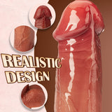 Thrusting Dildo Vibrator Sex Toys for Women, 9.8 '' Vibrating Realistic Dildo for G-spot Anal Stimulation with 3 Telescopic & 5