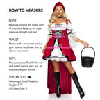 2 Pc Storybook Red Riding Hood - Med/Lge / Red/White