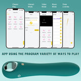 Tuitionua G Spot Dildos Sex Toys- APP Control Vibrating Dildo Vibrator with 10 Vibrations, Female Adult Sex Toy for Women Silico