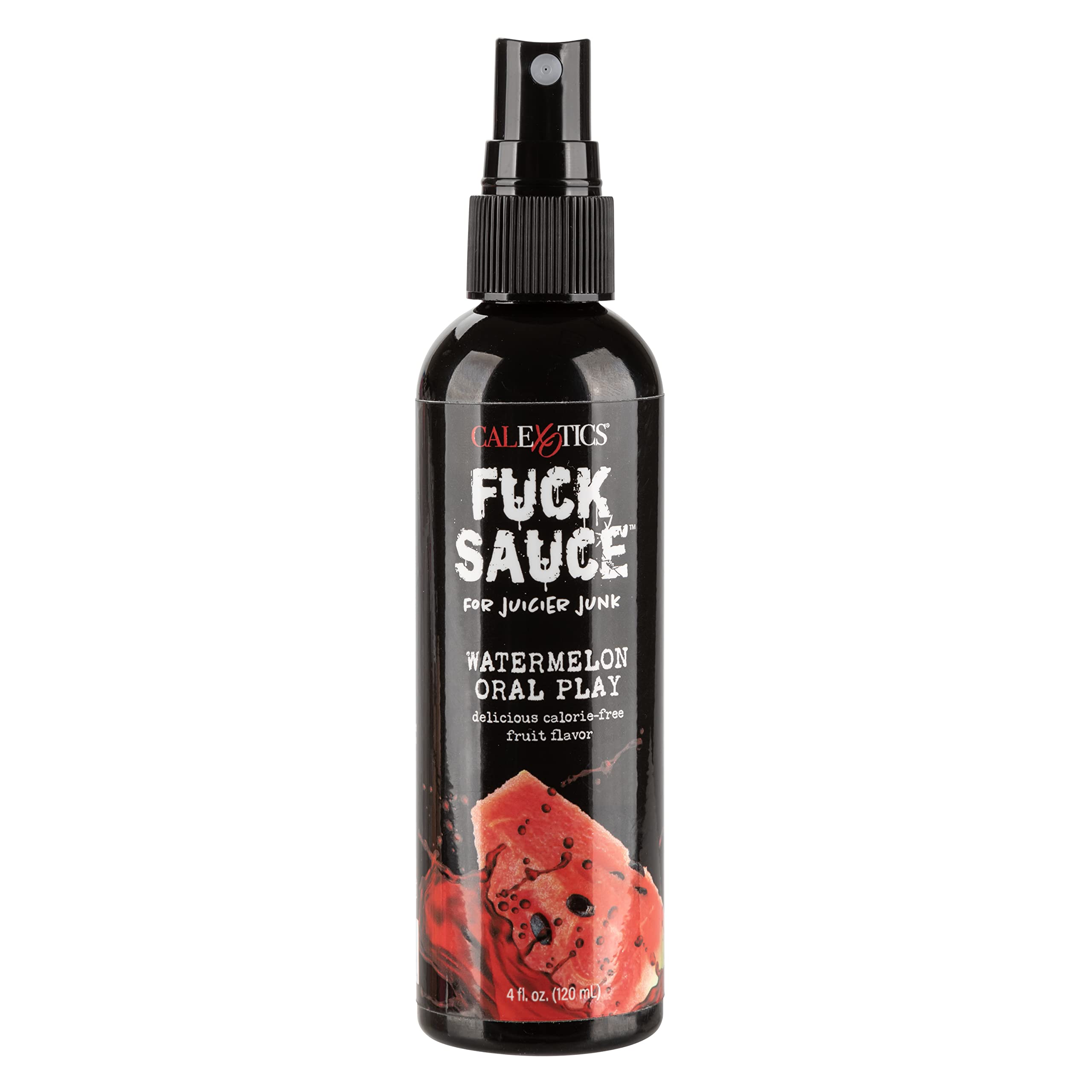 CalExotics F*ck Sauce Watermelon Flavored Oral Play - Water Based Edible Oral Enhancer Spray - 4 fl oz