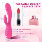 Rabbit G Spot Vibrator Sex Toys, 7 * 7 Vibrating Modes 8.4 ' ' Couple Realistic Vibrators Anal Dildo Wand Adult Toys, Adult Sex