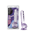 Blush Novelties 8 Inch Long Crystalline Dildo - 1.5 Wide - Harness Compatible Suction Cup for Hands Free Play - Realistic Lifeli