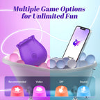 Neworld Sucking Sex Toys Vibrators - Rose Vibrator Stimulator with 6 Suction & Vibrating Modes, Dildo Clitoral Nipple G Spot Vib