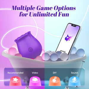Neworld Sucking Sex Toys Vibrators - Rose Vibrator Stimulator with 6 Suction & Vibrating Modes, Dildo Clitoral Nipple G Spot Vib