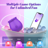 Neworld Sucking Sex Toys Vibrators - Rose Vibrator Stimulator with 6 Suction & Vibrating Modes, Dildo Clitoral Nipple G Spot Vib