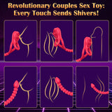 Upgraded Vibrating Penis Ring Sleeve with Rose Clitoral Vibrator, Cock Ring Remote Control Anal Butt Plug Prostate Massager 10 V