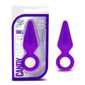 Blush Luxe Candy Rimmer - Platinum Cured Puria Silicone Anal Plug For Butt Play - Ultrasilk Smooth - Sturdy Pull Ring For Safety