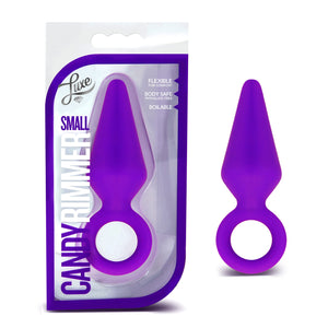 Blush Luxe Candy Rimmer - Platinum Cured Puria Silicone Anal Plug For Butt Play - Ultrasilk Smooth - Sturdy Pull Ring For Safety