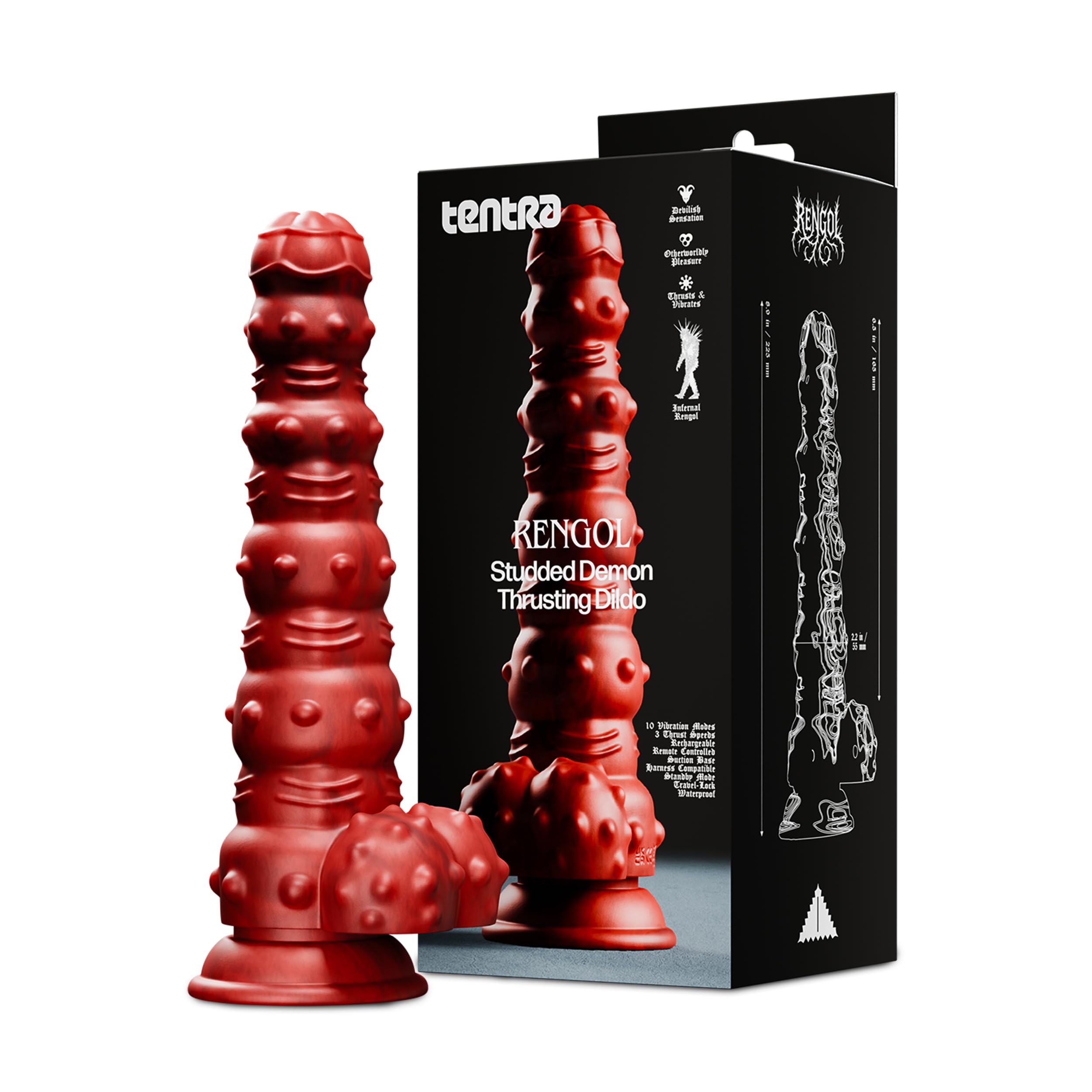 Tentra Rengol Studded Demon Thrust Red