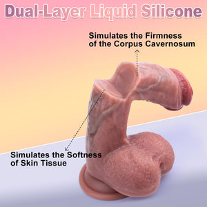 Adult Sex Toys Realistic Dildos - Sex Toys Soft Silicone Dildos for Hands-Free Play, Adult Toys Suction Cup Anal Dildos with Bal