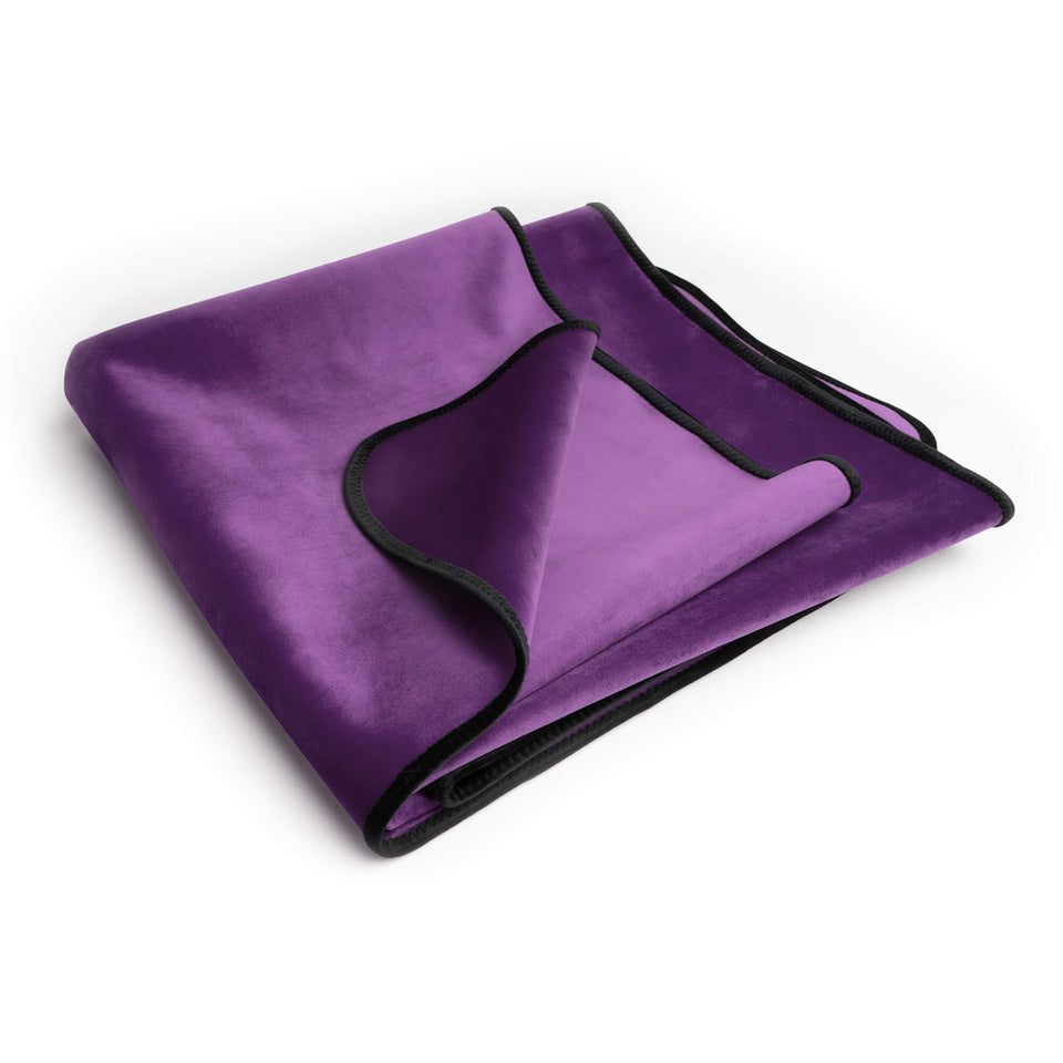 Liberator Decor Fascinator Throw  Moisture Proof Sensual Blanket  Aubergine Microvelvet  72X54 Inch Pack Of 1