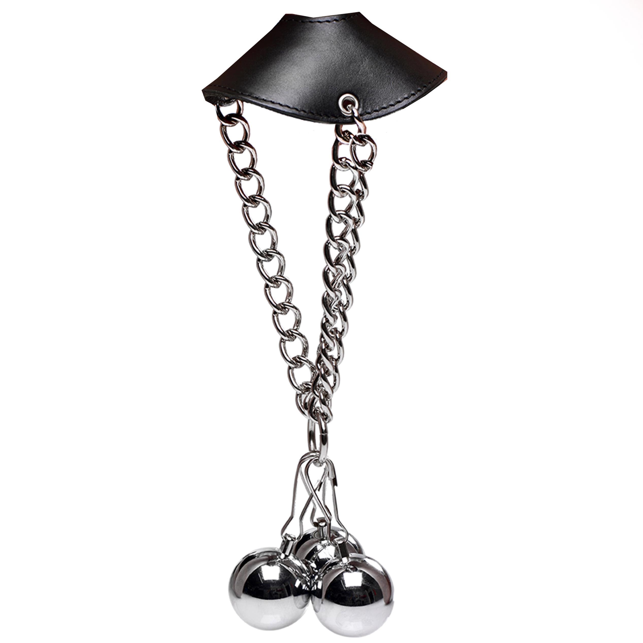 Strict Leather Parachute Ball Stretcher with Spikes