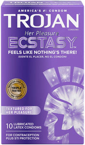 TROJAN HER PLEASURE ECSTASY 10 PACK