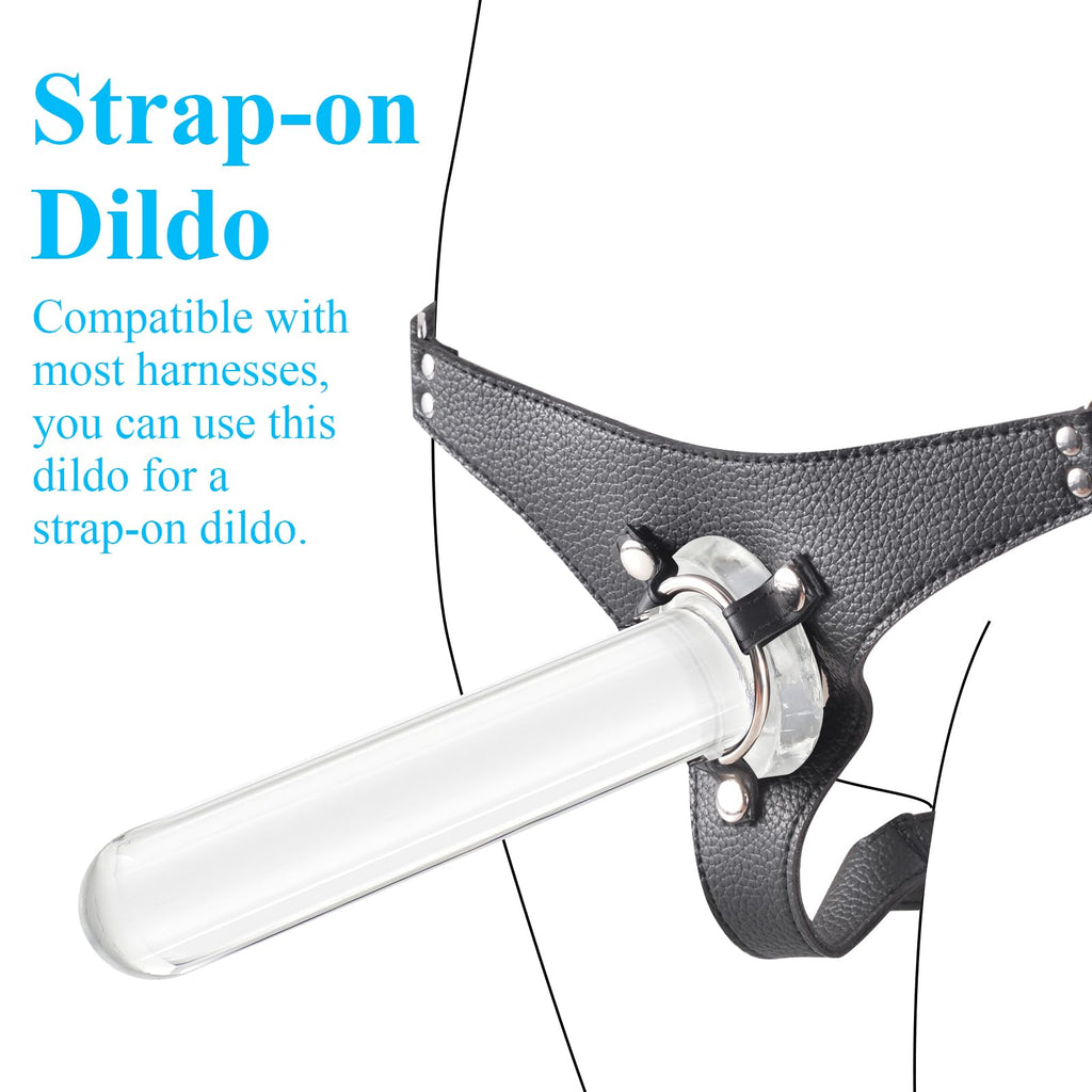Butt Plug Training for Beginners Couple Clear Dildo with Strong Suction Cup for Hand-Free Play, Jelly Anal Prostate Vaginal G-Sp