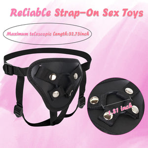 Sex Toys Strap on Dildo Wearable Sex Toys for Lesbian and Couple, Anal G spot Stimulator Adult Sex Toy, Adjustable Size Sex Toy