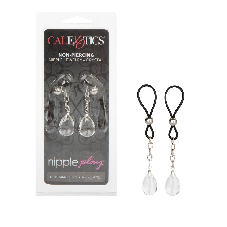CalExotics Novelties Nipple Play Non-Piercing Jewelry, Crystal/Clear