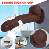 Sex Toys Dildo Realistic Silicone Dildo, Safety Material for Clitoral Vagina and Anal Stimulation with Strong Suction Cups, Sex