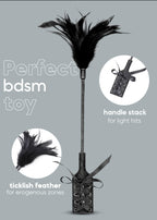 Sex Feather Tickler Adult Sex Play Role Play Cosplay Spanking French Tickler Sex Toy Bedroom BDSM Play Fetish Crop 16 inch