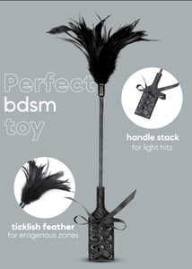 Sex Feather Tickler Adult Sex Play Role Play Cosplay Spanking French Tickler Sex Toy Bedroom BDSM Play Fetish Crop 16 inch