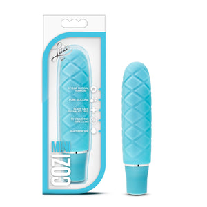 Blush Luxe Cozi 10 Vibrating Functions Satin Smooth Silicone AAA Battery Mini Pocket Vibrator - IPX7 Submersible Waterproof - Co