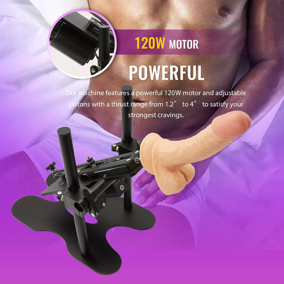 Y-NOT Automatic Sex Machine Gun Adult Toy Device with Realistic Dildo, Sex Massage Gun Masturbator for Women with 8 Thrusting Mo