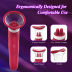Clitoral Sucking Vibrator Nipple Sex Toy for Women Nipples Clit Massager Clitoral Licking Stimulator Nipple Toys 10 Tongue Licki