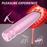 Bullet Vibrator Sex Toys All Silicone Rechargeable Vibrator with 10 Powerful Vibration & Quiet Modes,Waterproof Nipple G-spot St