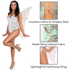 Iridescent Strapless Fairy Wings.