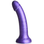 Simply Sweet 7 In Metallic Silicone Dildo Purple