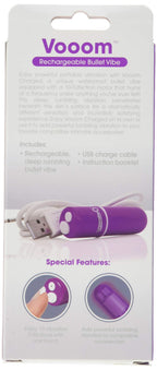 Screaming O Charged Vooom Rechargeable Bullet Vibe, Purple