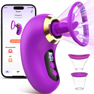 Gasevimo Sex Toys for Women Vibrator - 5IN1 Adult Toys Sucking Vibrator Rose Sex Toy, 3 Sucking, 9 Tongue Licking & Vibrating Se