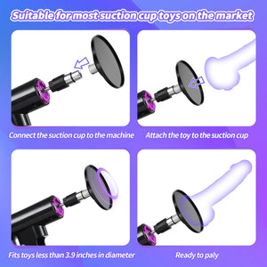 Sex Machine Thrusting Automatic Dildo Machine, HAKORITOR Free Hand Powerful Thrusting Sex Machine for Women with Suction Cup Ada