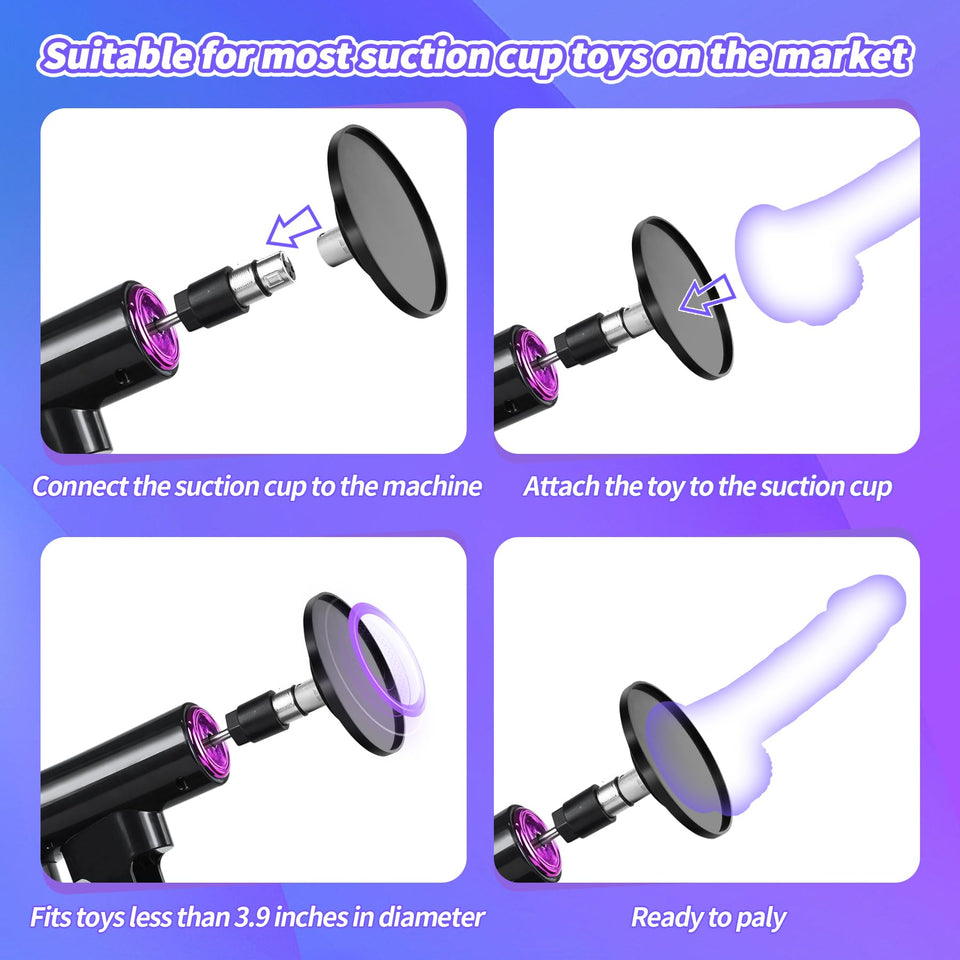 Sex Machine Thrusting Automatic Dildo Machine, HAKORITOR Free Hand Powerful Thrusting Sex Machine for Women with Suction Cup Ada