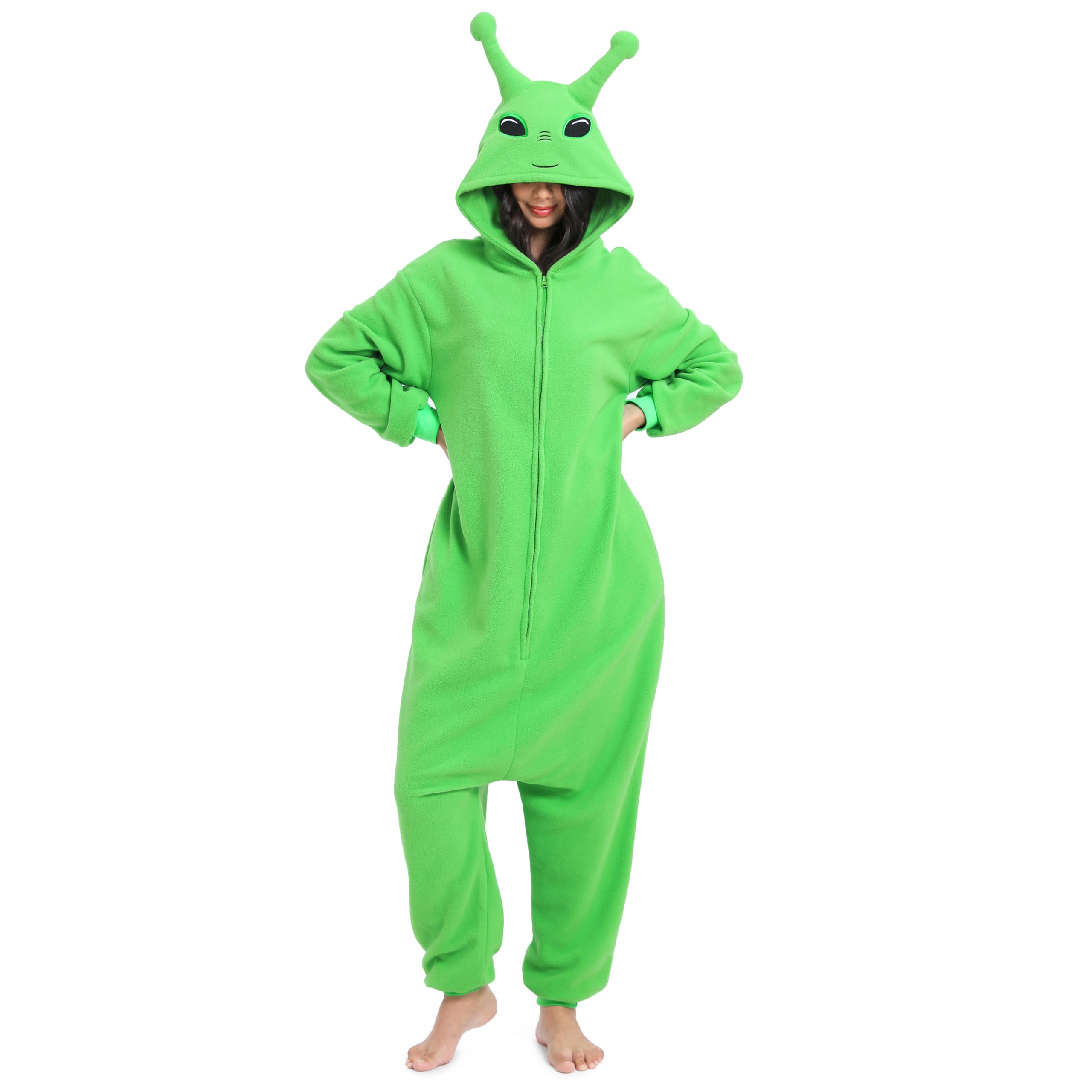 Wishliker Adult Alien Onesie Animal Pajamas Halloween Cosplay Costume Women Men One Piece