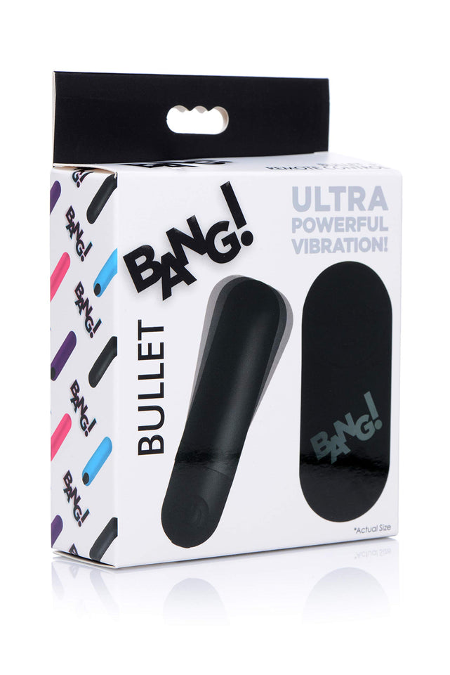 Bang Powerful Vibrating Bullet With Remote Control - Black