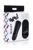 Bang Powerful Vibrating Bullet With Remote Control - Black
