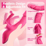 Thrusting Dildo Vibrator Adult Sex Toys for Women - 5IN1 App Control Adult Toys with 5 Thrust Dildos & Flapping Bunny & One-Clic