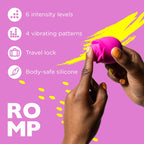 ROMP Rose Vibrator for Women | Clit Sucker Adult Toys | Vibrating Adult Sex Toy | Clitoral Stimulator for Woman with 6 Vibration