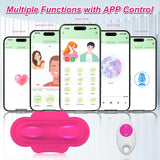 Wearable Panty APP Remote Control Vibrators Adult Sex Toys for Women or Couples, Clitoral Mini Egg Bullet Butterfly Vibrator Ros