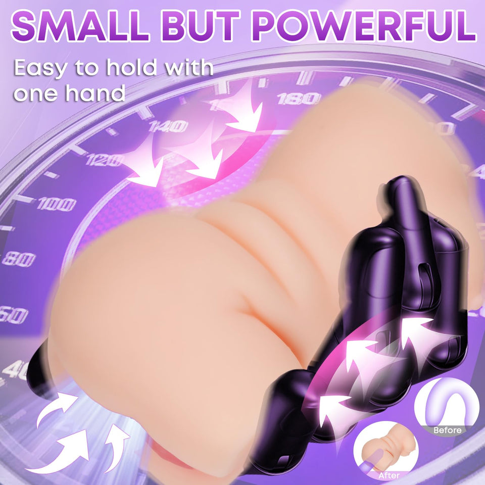 Male Masturbator Sex Toys for Men - 2 in 1 Pocket Pussy Sex Dolls for Men Male Stroker with Realistic Vagina Tight Anus, Plump a