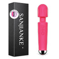 SANJIANKE Vibrator Wand Sex Toys,Clit Stimulator Vibrators,Vibrator for Woman,Wand Massager Sex Toy,20 Patterns,8 Speeds of Plea