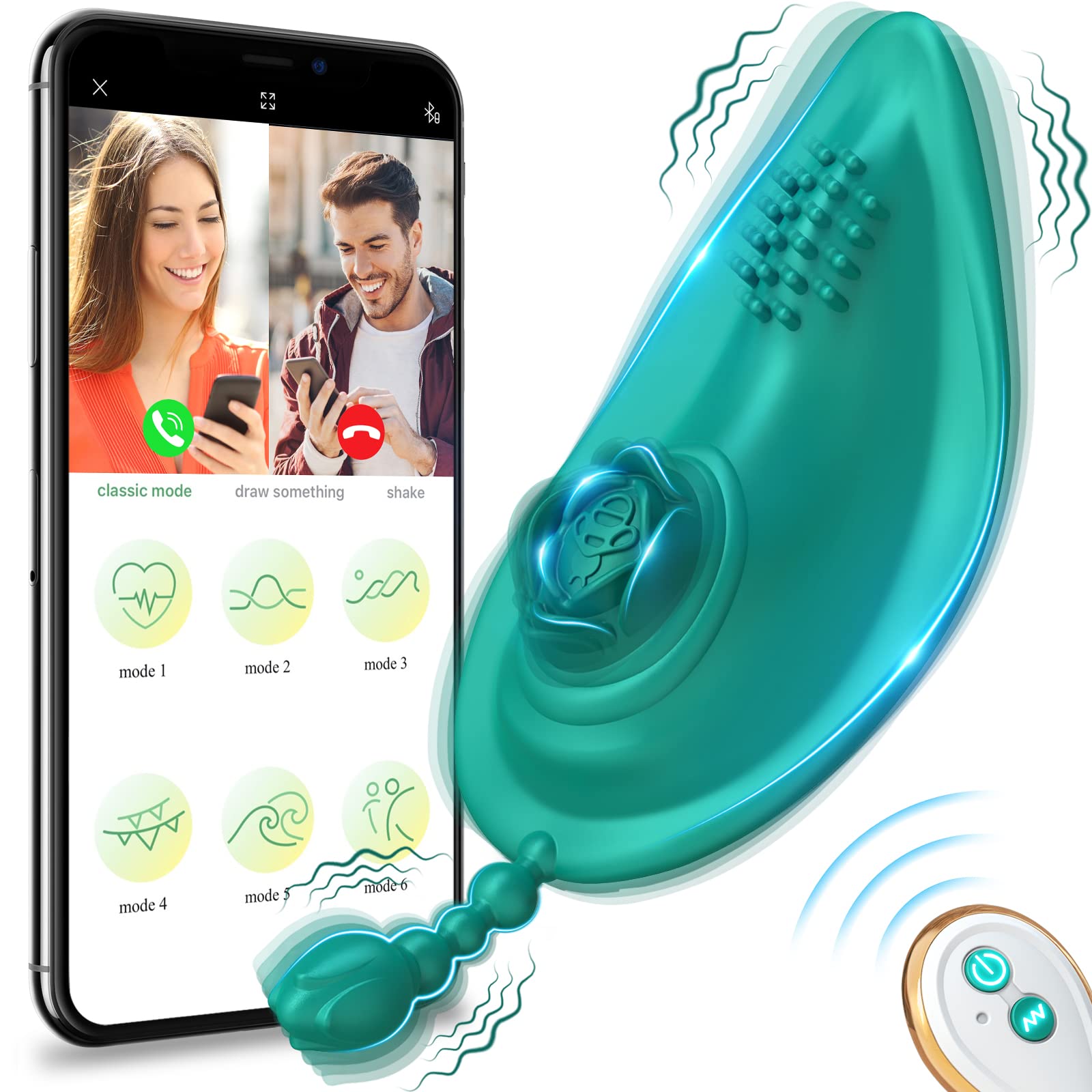 Adult Sex Toys Wearable Vibrator - Sex Toys Butterfly Panties Vibrator with 10 Vibrating Modes, Adult Toys Remote APP Control Vi
