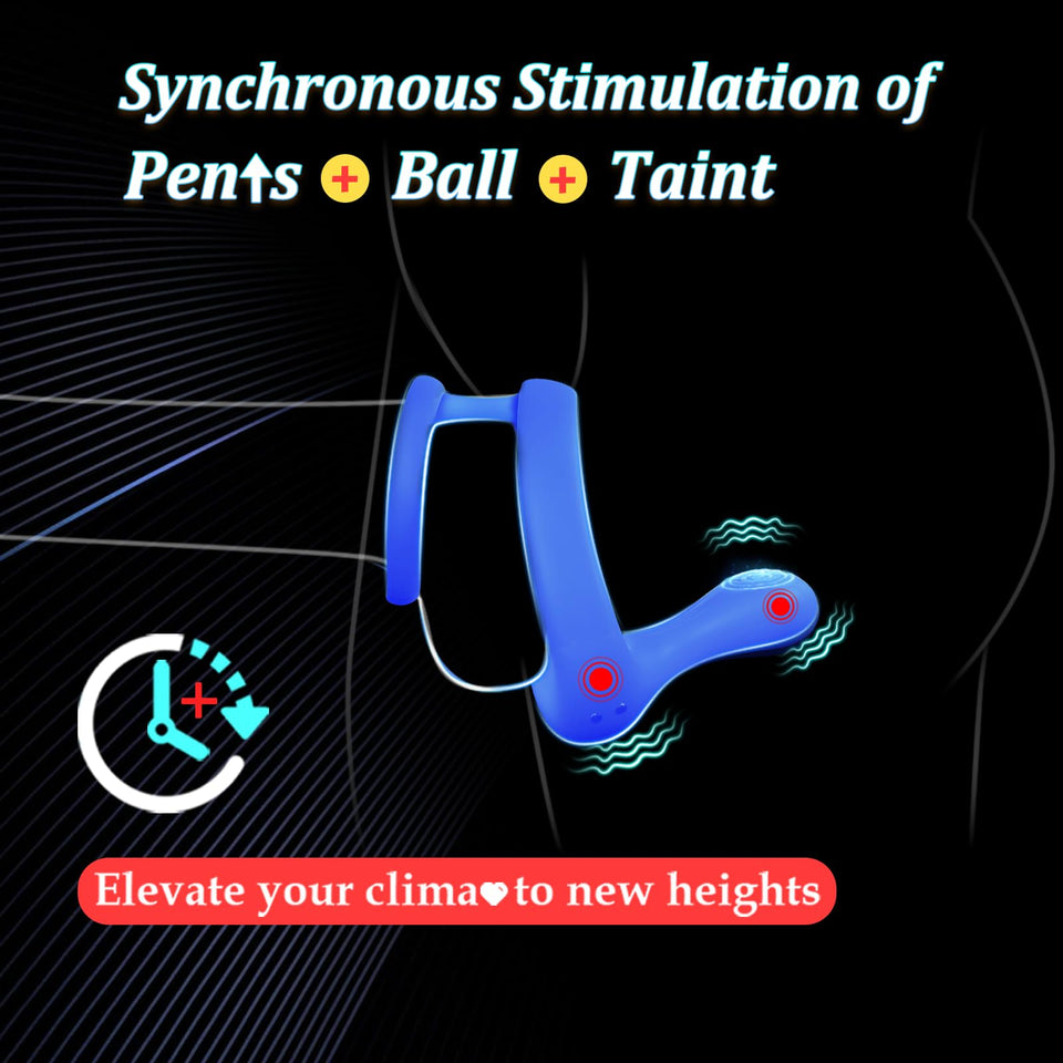 Couples Adult Sex Toys for Men - Silicone Penis Ring Male Couple Sex Toy, Remote Control Vibrator with 9 Vibrations, MOVGANI Coc