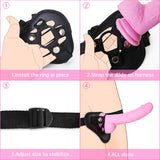 Sex Toys Strap on Dildo Wearable Sex Toys for Lesbian and Couple, Anal G spot Stimulator Adult Sex Toy, Adjustable Size Sex Toy