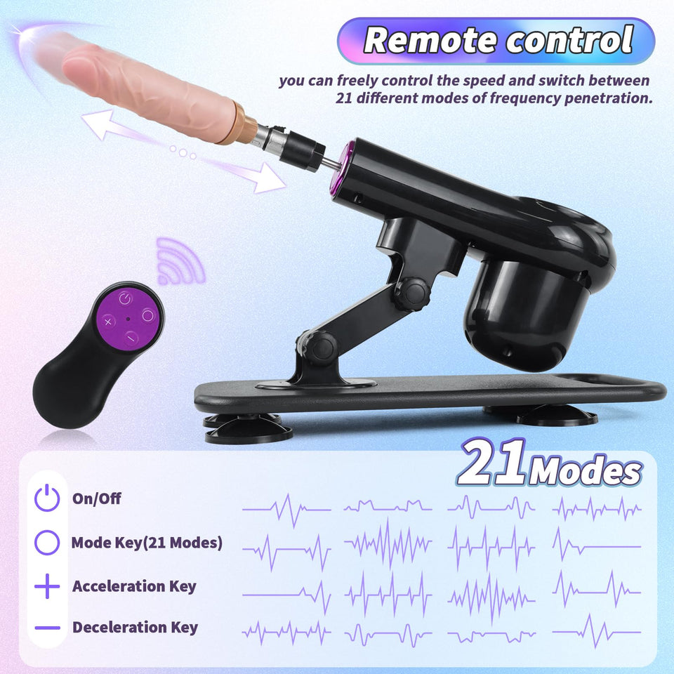 Sex Machine,Automatic Thrusting Sex Machine for Women and Men,3XLR Connector Love Machine with Dildo and Suction Cup Attachments