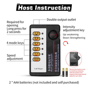 4-Ring Male Masturbation Adjustable Penis Ring with Beads Electric Shock Metal Urethral Plug Male Electric Shock Sex Toy