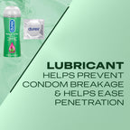 Lubricant, Durex Massage Gel & Personal Lubricant, Durex Massage & Play 2 in 1 Lubricant, 6.76 oz., Soothing Touch with Aloe Ver