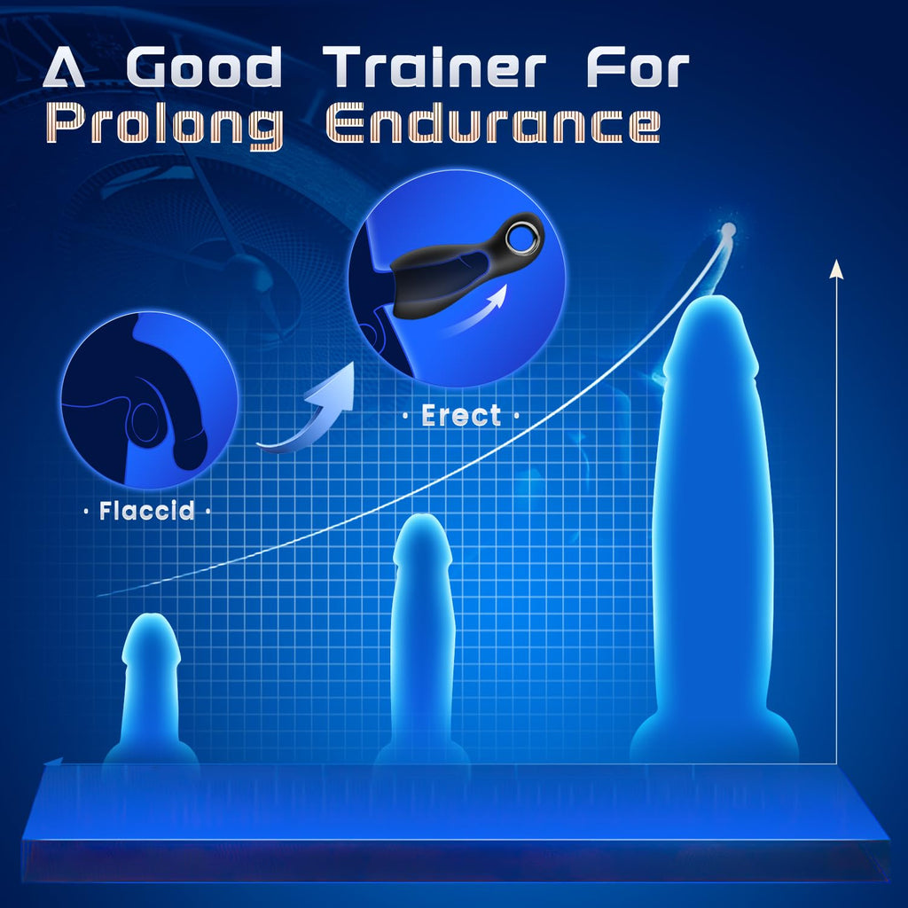 Male Sex Toys for Men Penis Vibrator - Sobtik Large Male Masturbator Stroker for Penis Training & Prolong Endurance, 10 Vibratio